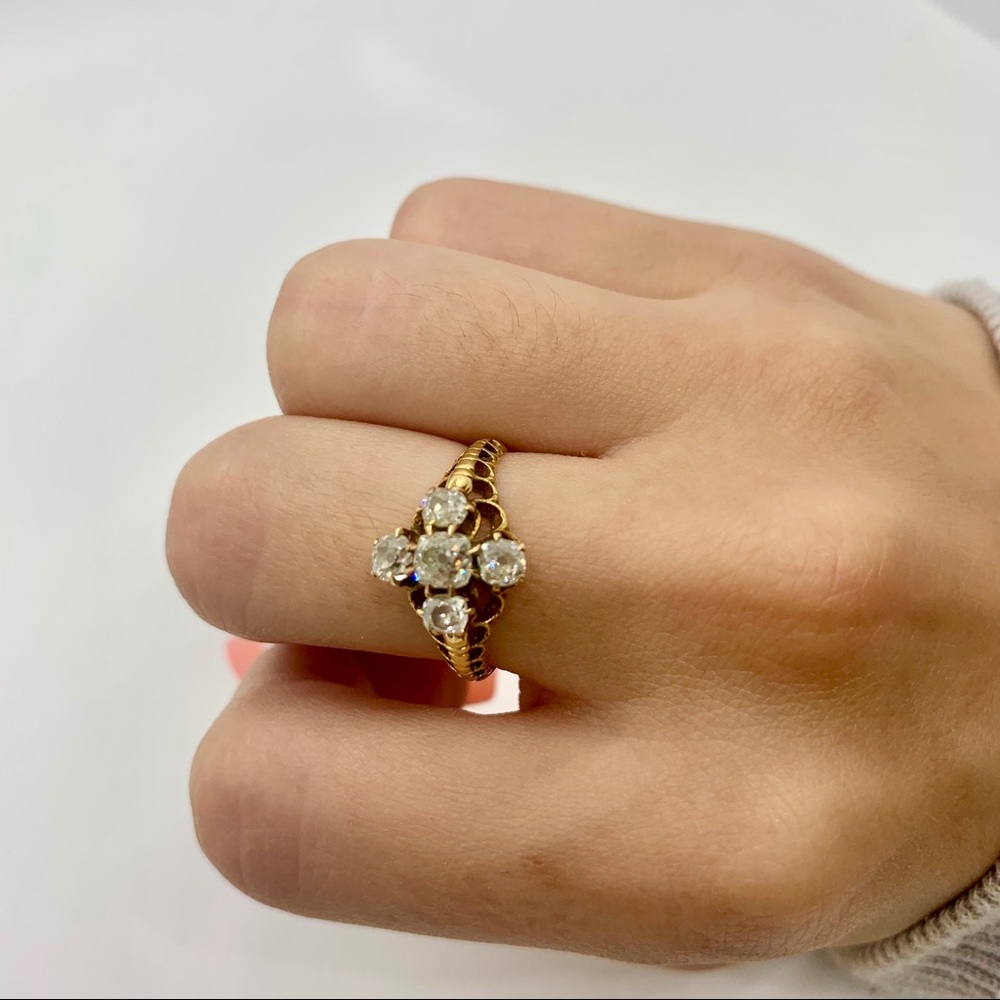 Vintage Diamond engagement ring - Picture 2 of 6